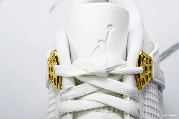 MaikeSneakers Gold Metallic Jordan 4 Retro AQ9129-170 0426